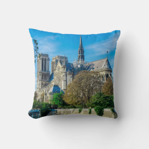 Notre Dame de Paris in France Cushion