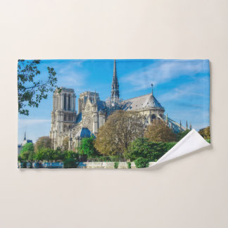Notre Dame de Paris in France Hand Towel