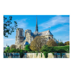 Notre Dame de Paris in France Photo Print