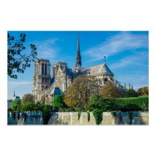 Notre Dame de Paris in France Poster