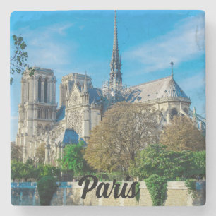 Notre Dame de Paris in France Stone Coaster