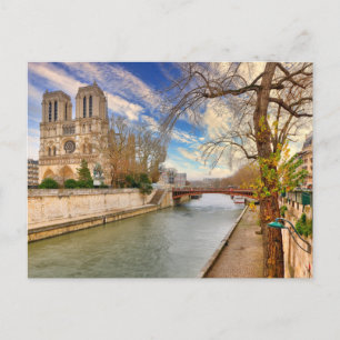 Notre-Dame de Paris mediaeval Cathedral in France Postcard