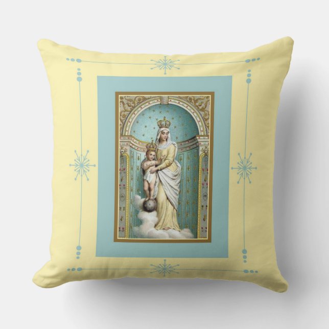 Notre Dame des Victoires w/Christ Child Cushion (Front)