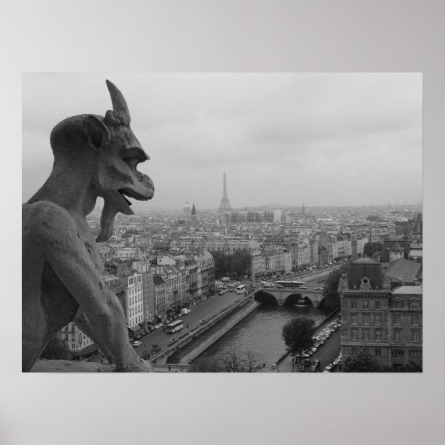 Notre Dame Gargoyle Poster (Front)