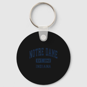 Notre Dame Indiana In Vintage 80s 90s Style Srts D Key Ring