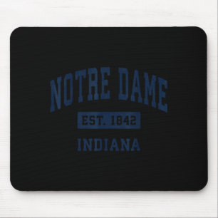Notre Dame Indiana In Vintage 80s 90s Style Srts D Mouse Pad