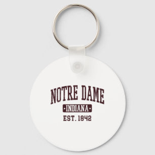 Notre Dame Indiana In Vintage Athletic Varsity Spo Key Ring
