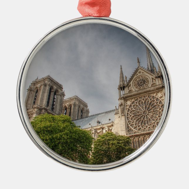 Notre Dame Metal Tree Decoration (Front)