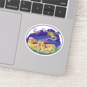 Notre Dame Oval Vinyl Sticker (Various Sizes)