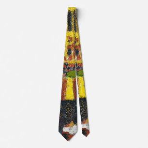 Notre Dame painting by Henry Lyman Sayen Tie