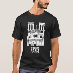 Notre Dame Paris France T Shirt French Cathedral