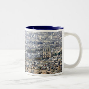 Notre Dame Paris France Two-Tone Coffee Mug