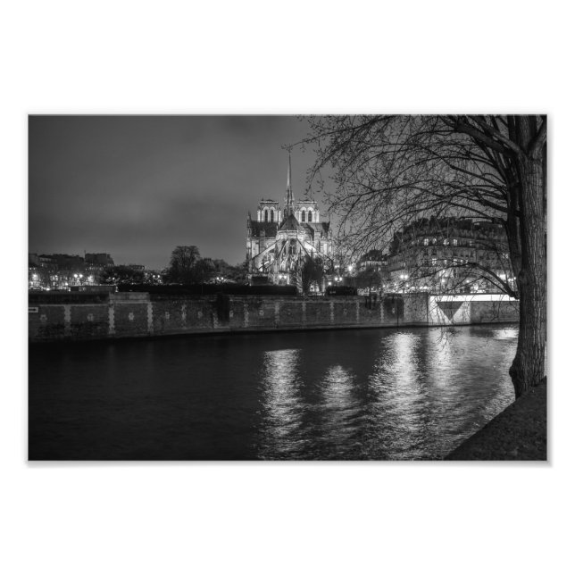 Notre Dame Paris on the Seine - Photo Print (Front)