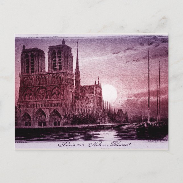 Notre Dame Paris Postcard (Front)