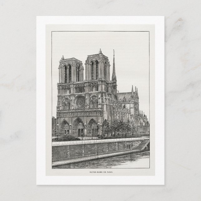Notre Dame postcard (Front)