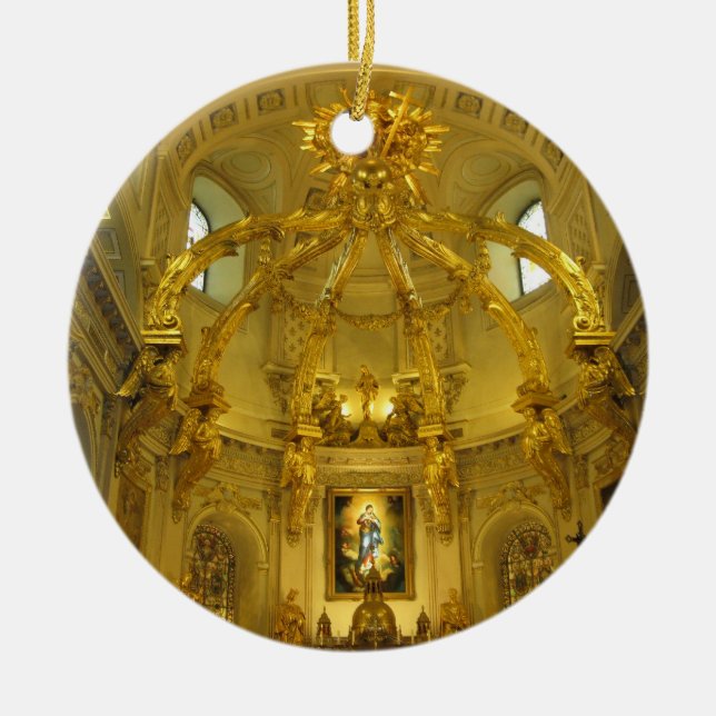 Notre Dame Quebec City Canada Ornament (Front)