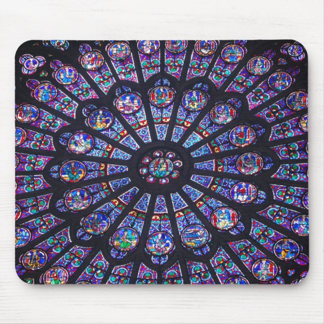 Notre Dame Rose Window Mouse Pad (Front)