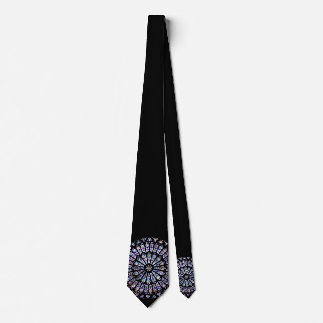Notre Dame Rose Window Tie (Front)