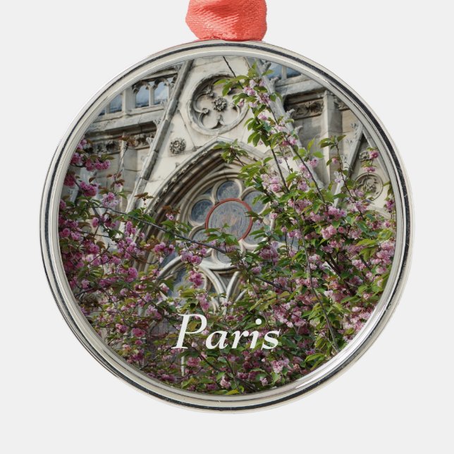 Notre Dame spring Metal Tree Decoration (Front)