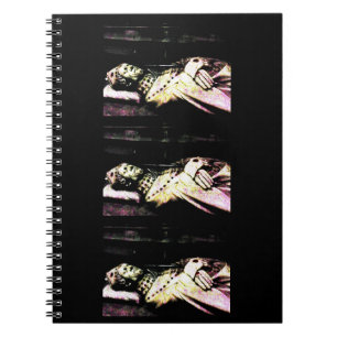 Notre Dame Statue Grunge Spiral Notebook