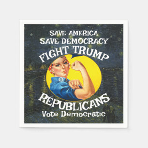 NoTrump Republican Party Birthday Holiday Girls Napkin