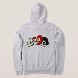 Notta Bear Retro Pound Puppy Style Logo (frontback Hoodie
