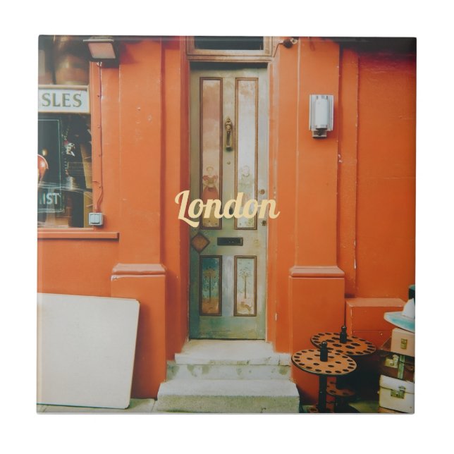 Notting Hill Doorstep, London, UK Bottle Opener Tile (Front)
