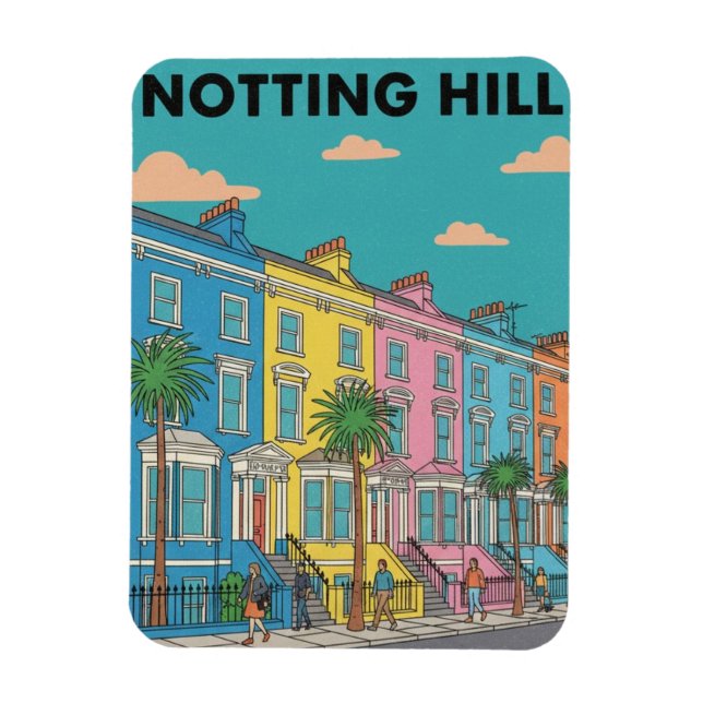 Notting Hill London Magnet (Vertical)