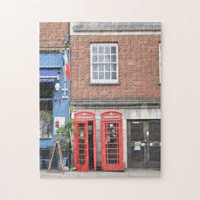 Notting Hill Phone Boxes London United Kingdom Jigsaw Puzzle (Vertical)