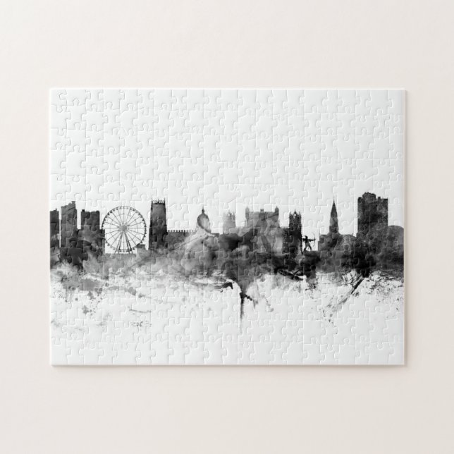 Nottingham England Skyline Jigsaw Puzzle (Horizontal)