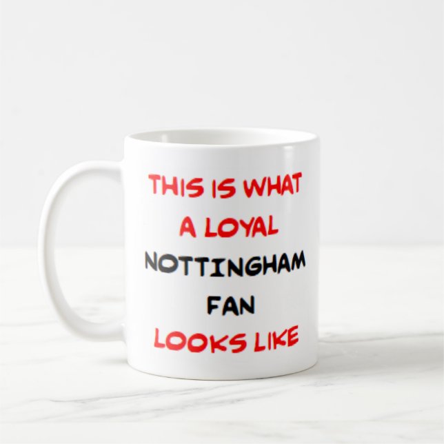nottingham fan, loyal coffee mug (Left)
