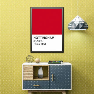 Nottingham Red Forest - Full Width Poster