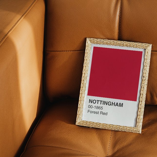 Nottingham Red Forest - White Border Poster (Creator Uploaded)