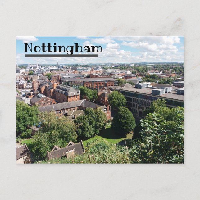Nottingham Skyline Postcard (Front)