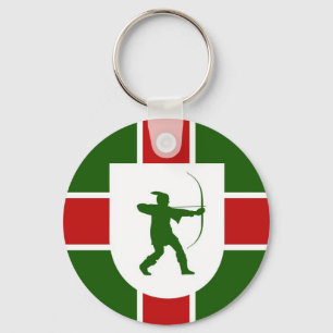 nottinghamshire region flag england robin hood key ring