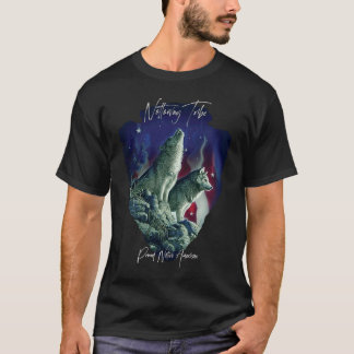 Nottoway American Indian Tribe Wolf Pride Howling T-Shirt