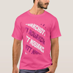 Nouakchott Camo Pattern Pink Camouflage T-Shirt