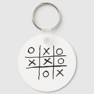 Noughts and Crosses Key Ring