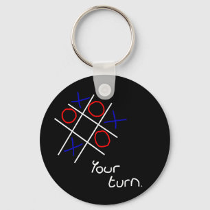 Noughts & Crosses (Tic-tac-toe) Key Ring