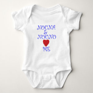 NOUNA AND NOUNO LOVE ME BABY BODYSUIT