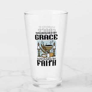 Nourished by Grace, Sustained by Faith Design Glass
