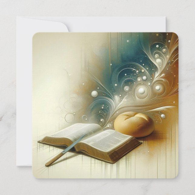 “Nourished by the Word” Greeting Card (Front)