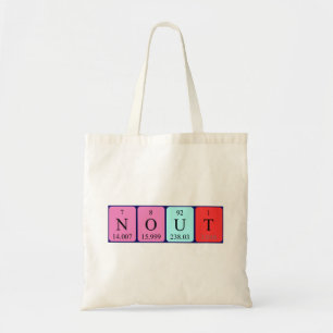 Nout periodic table name tote bag