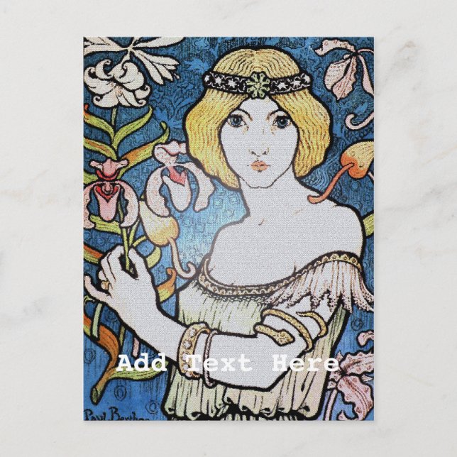 Nouveau Advertisement Postcard (Front)