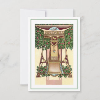 Nouveau December capricorn zodiac invitation