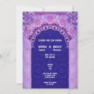 Nouveau Floral arch Invitation