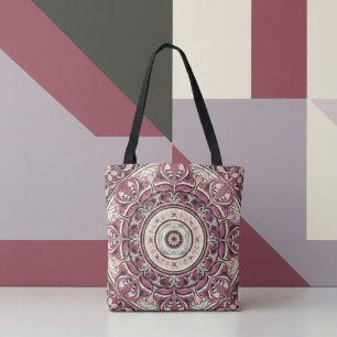 Nouveau Floral Mandala Tote Bag