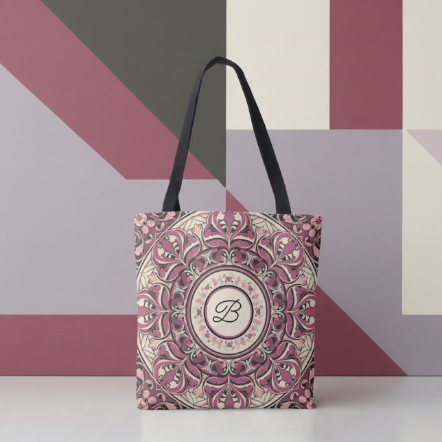 Nouveau Floral Mandala Tote Bag (Creator Uploaded)