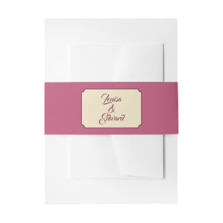 Nouveau frame - Belly band Invitation Belly Band