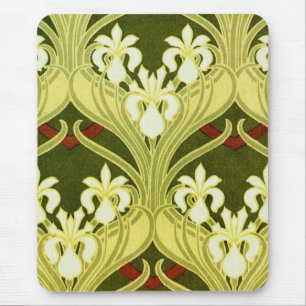Nouveau in Spring Green Mouse Pad